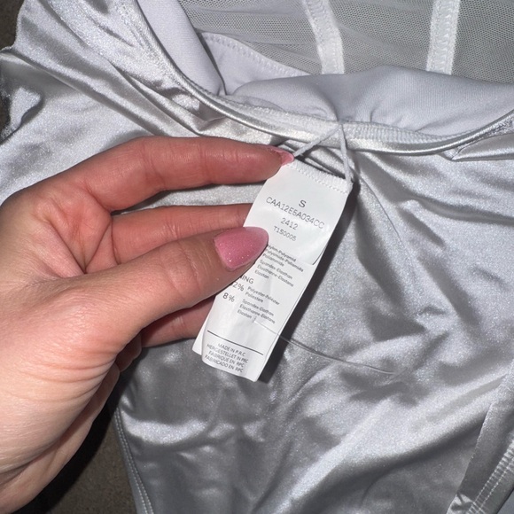 White Bridal One Piece Swimsuit - Picture 5 of 5